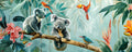 Fototapete Koalas im tropischen Dschungel für Kinderzimmer