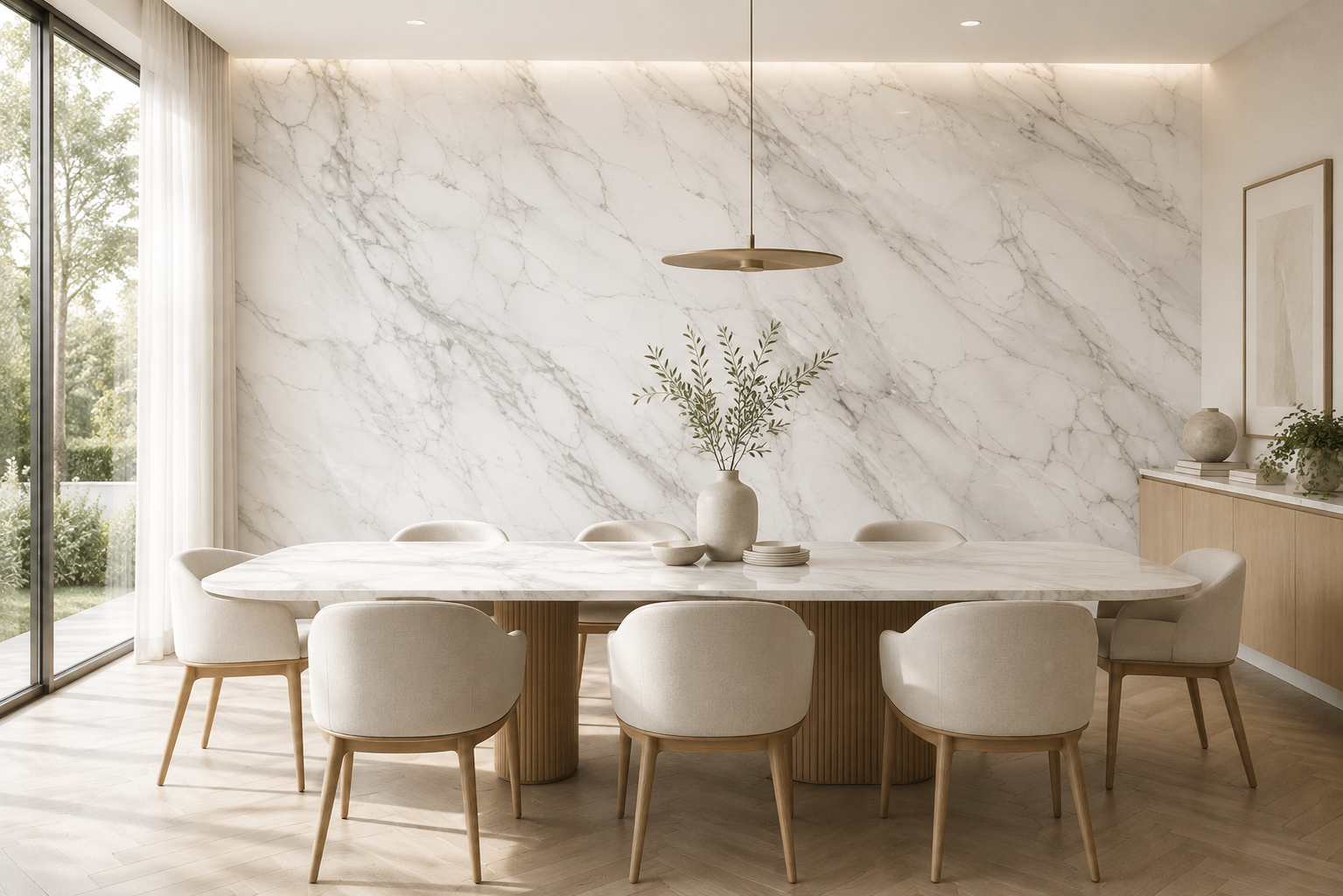 Fototapete Weißer Carrara Marmor