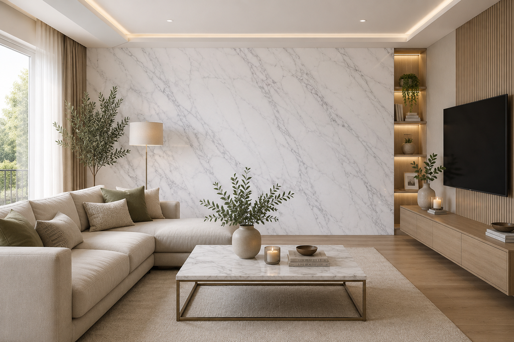 Fototapete Weißer Carrara Marmor
