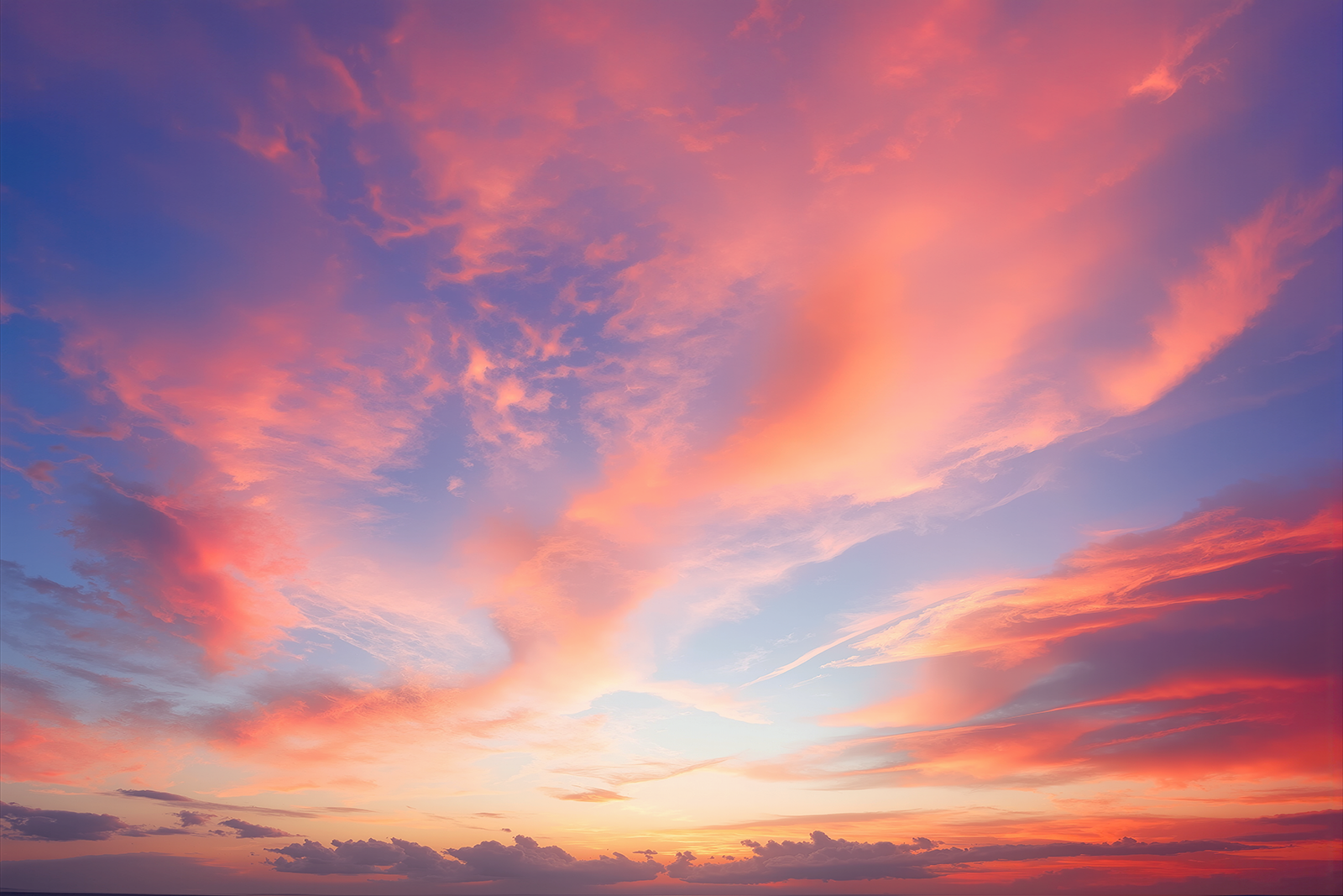 Fototapete Pastellhimmel im Abendlicht