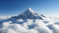 Fototapete Schneeberg über den Wolken