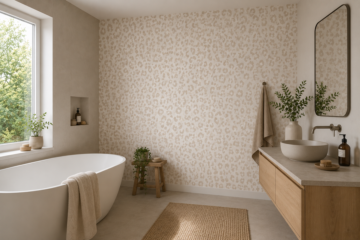 Fototapete Leopardenmuster Beige