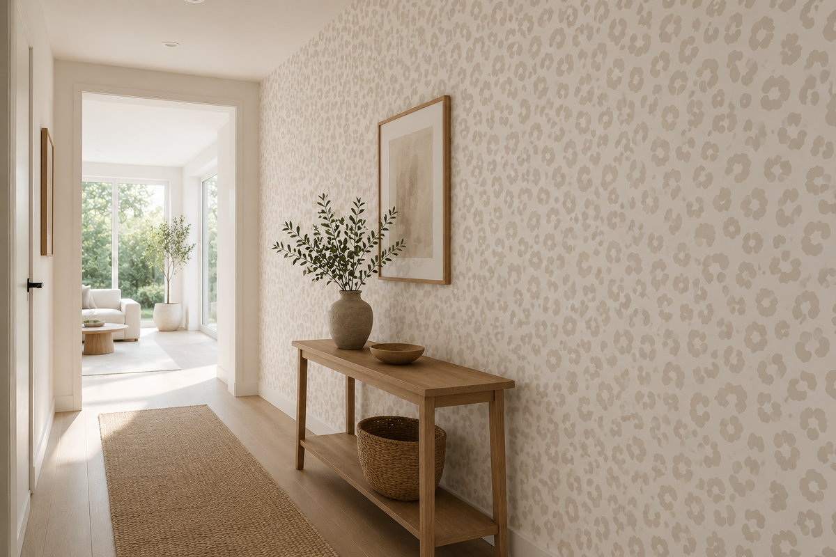 Fototapete Leopardenmuster Beige